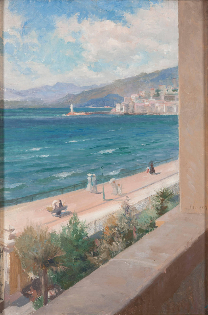 Från Mitt Fönster I Cannes by Albert Edelfelt — Oil Painting Reproduction