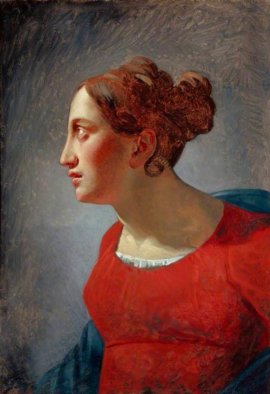 Study of mademoiselle Luisa at the home of Portaels by François-Joseph Navez — Oil Painting Reproduction