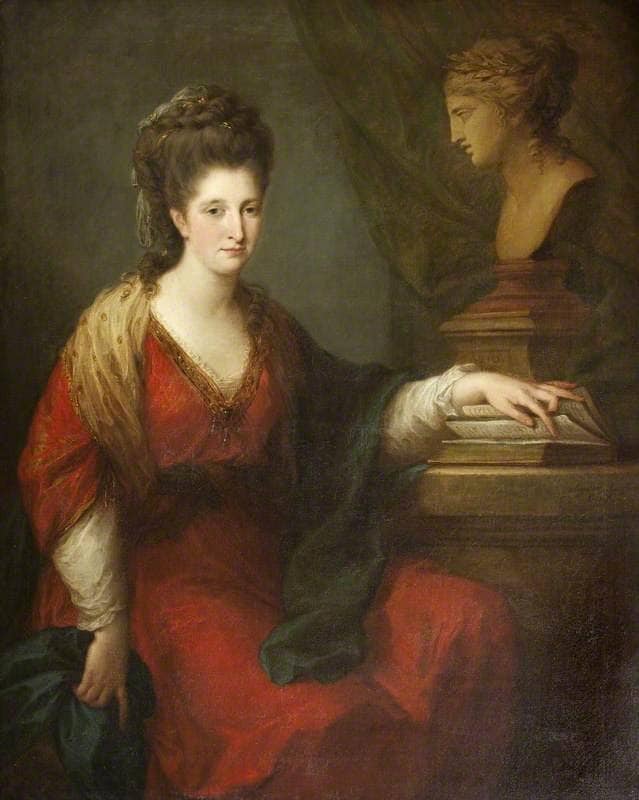 Frances Ann Acland (1735/1736â1800), Lady Hoare by Angelica Kauffman — Oil Painting Reproduction