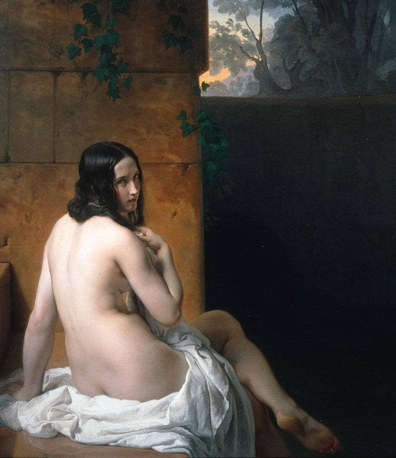 Susanna at her Bath by Francesco Hayez — Oil Painting Reproduction