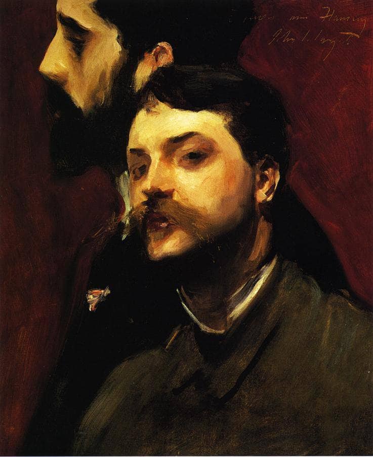 Francois Flameng and Paul Helleu by John Singer Sargent — Oil Painting Reproduction