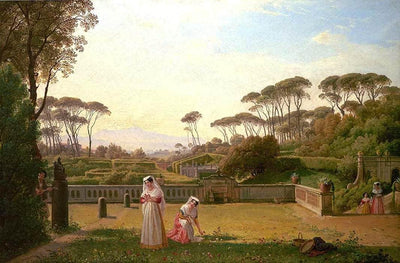 Garden of the Villa Doria Pamphili in Rome in apartment