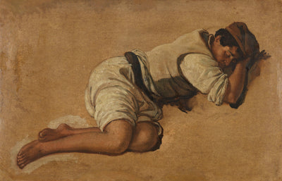 Sleeping boy in apartment