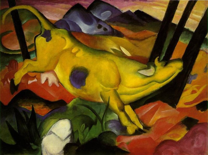 The Yellow Cow by Franz Marc — Oil Painting Reproduction