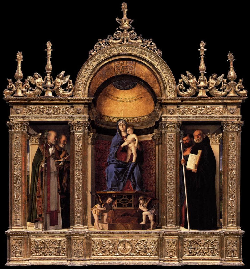Frari Triptych by Giovanni Bellini — Oil Painting Reproduction