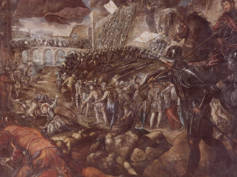 Frederick II conquered Parma in 1521 by Tintoretto — Oil Painting Reproduction