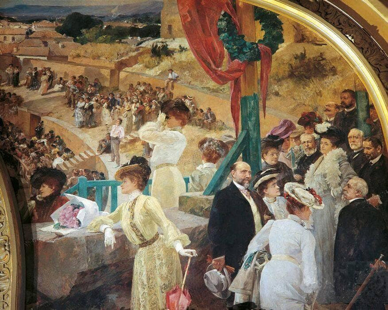 Fresco at Le Train Bleu by Albert Maignan — Oil Painting Reproduction