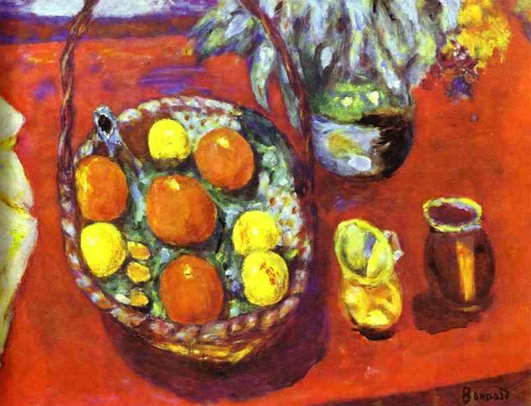 Fruit Basket by Pierre Bonnard — Oil Painting Reproduction