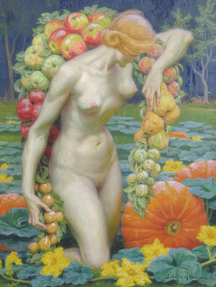 Lost Gardens (Pomone) by Ludovic Alleaume — Oil Painting Reproduction