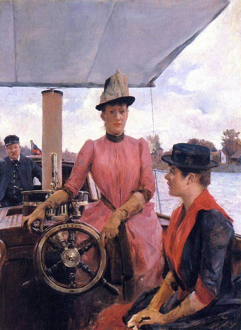 Full Speed by Julius LeBlanc Stewart — Oil Painting Reproduction
