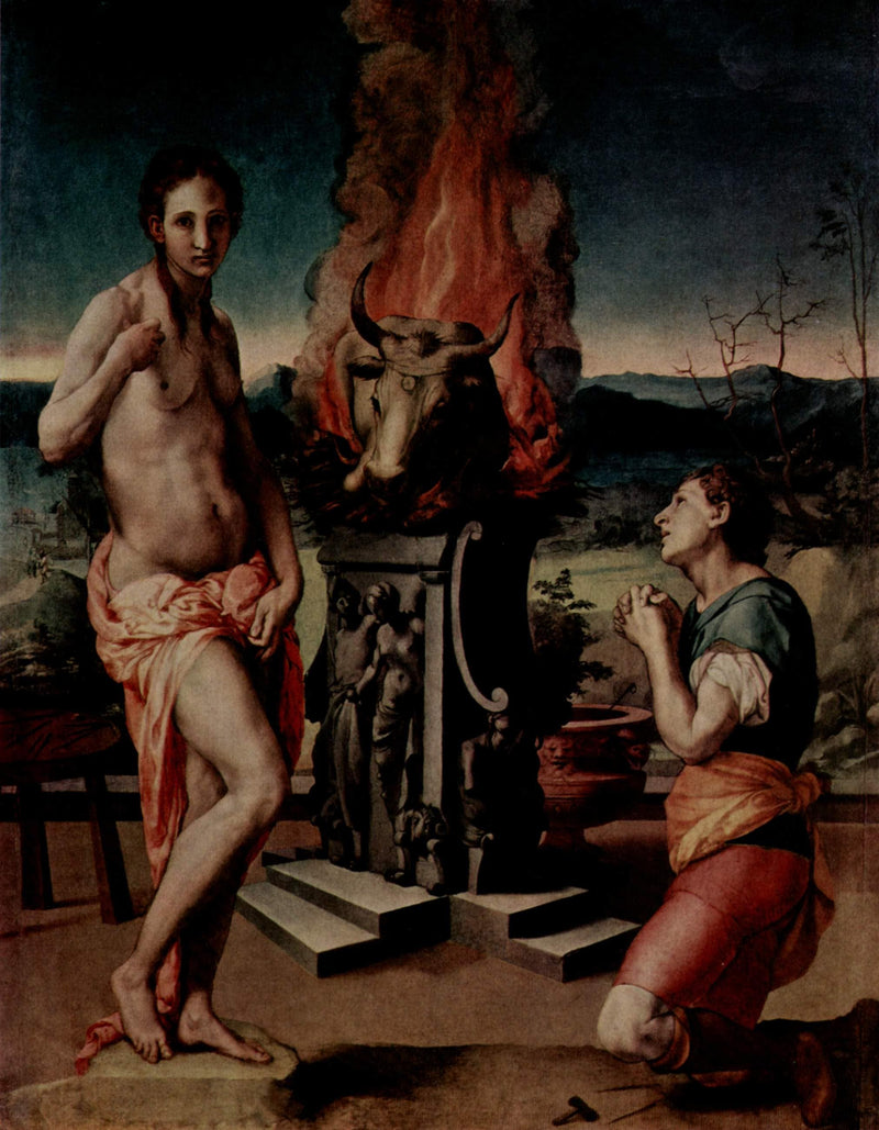 Galatea and Pygmalion by Agnolo Bronzino — Oil Painting Reproduction