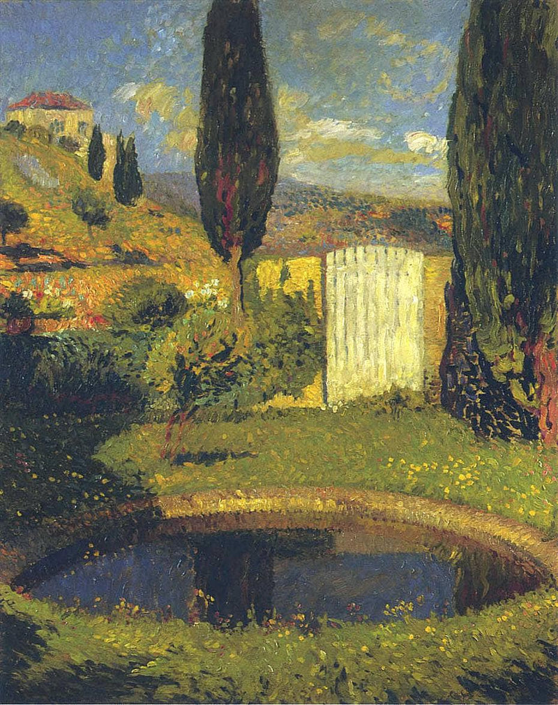 Garden at Labastide du Vert by Henri Martin — Oil Painting Reproduction