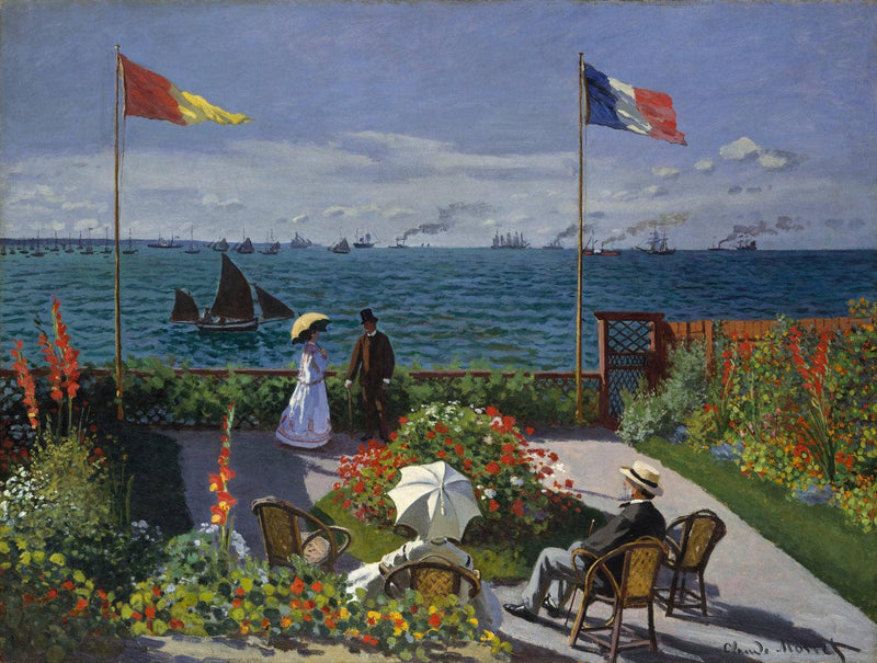 Garden at Sainte-Adresse by Claude Monet — Oil Painting Reproduction