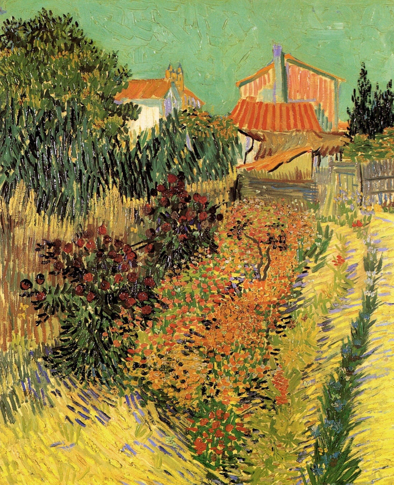 Garden Behind a House by Vincent van Gogh — Oil Painting Reproduction