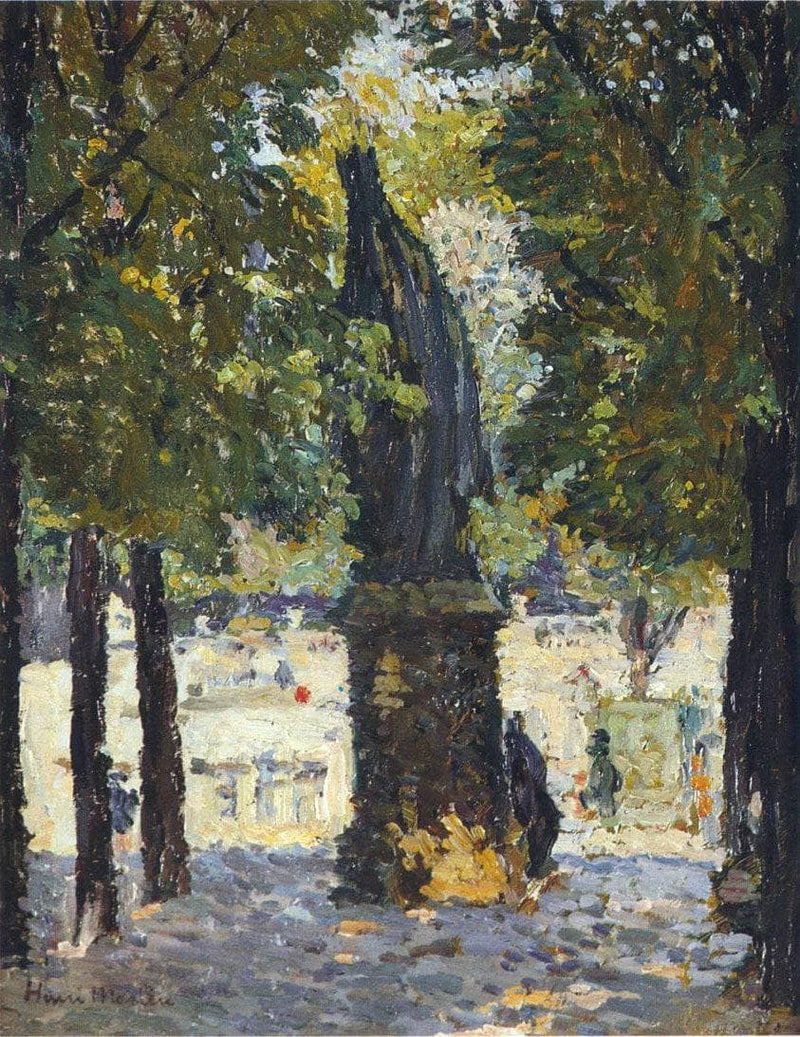 Garden of Luxembourg by Henri Martin — Oil Painting Reproduction