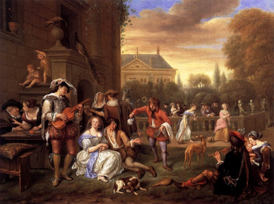 Garden Party in hallway