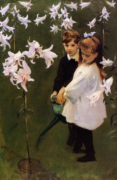Garden Study of the Vickers Children in modern living room