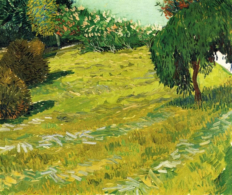 Garden with Weeping Willow by Vincent van Gogh — Oil Painting Reproduction