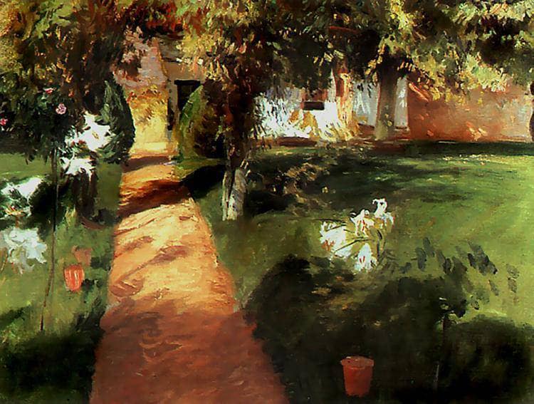 Garden by Jean-Francois Millet — Oil Painting Reproduction
