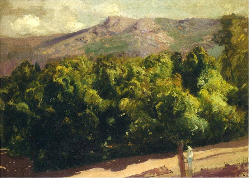 Gardens at San Ildefonso by Joaquín Sorolla — Oil Painting Reproduction