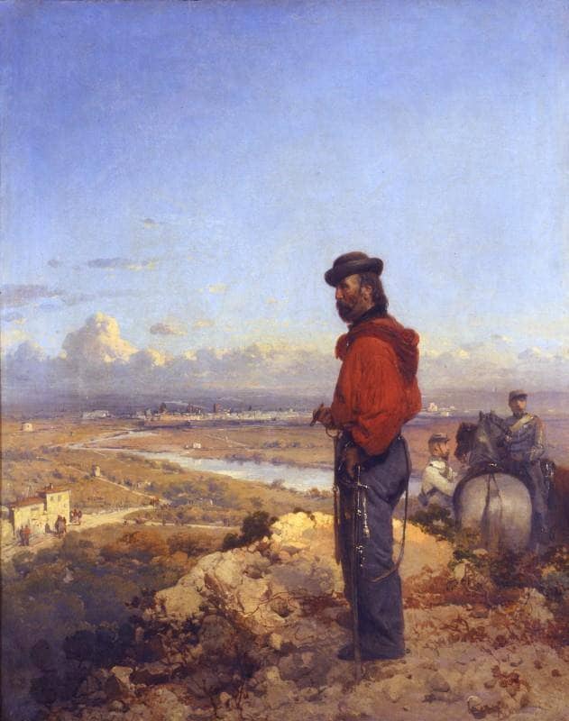 Garibaldi at Sant'Angelo (Capua) by Gerolamo Induno — Oil Painting Reproduction