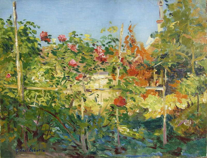 Garten in Trouville by Gustave Caillebotte — Oil Painting Reproduction