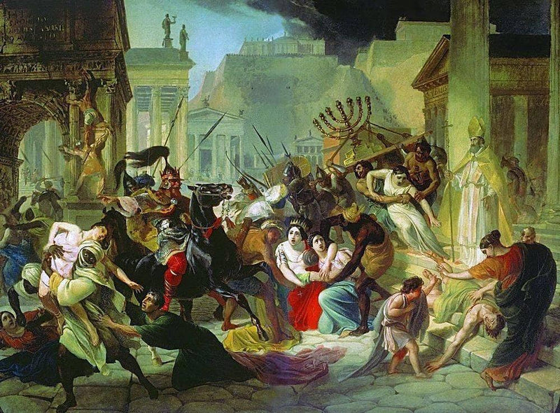 Genserich's Invasion of Rome by Karl Bryullov — Oil Painting Reproduction