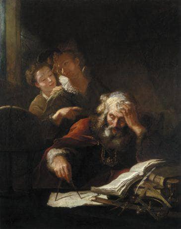 Geometrician by Antoine Pesne — Oil Painting Reproduction
