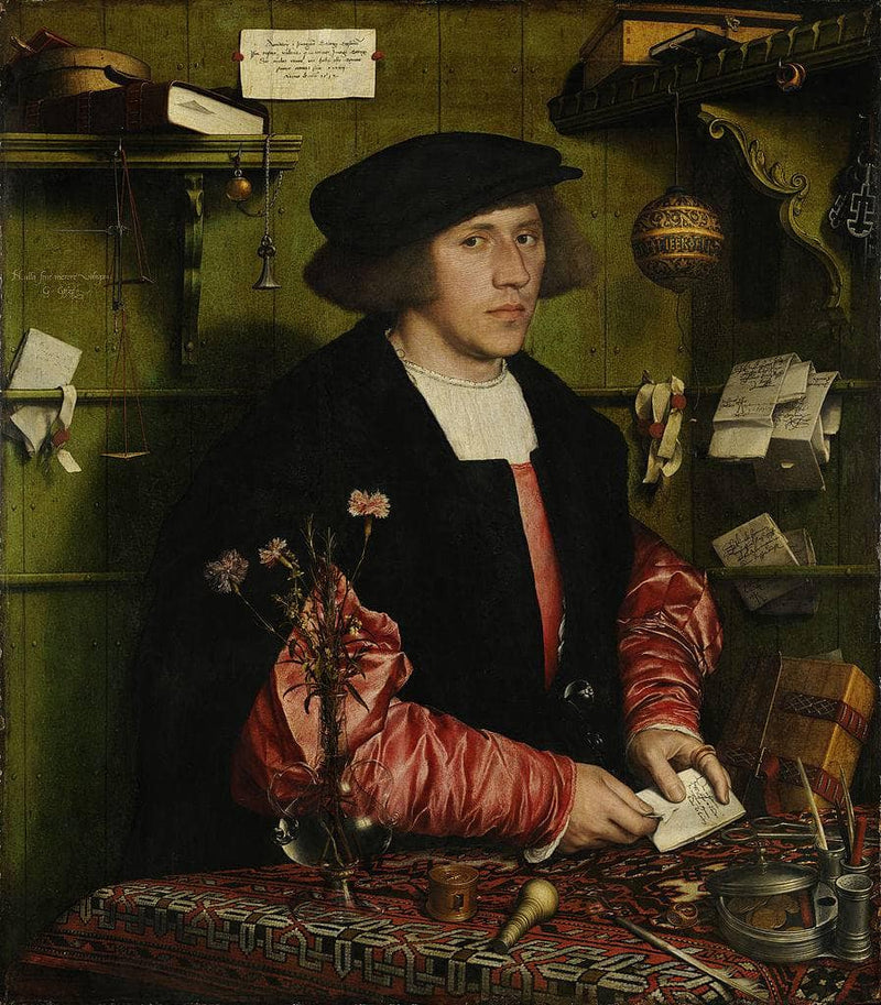 Georg Gisze, a German Merchant in London by Hans Holbein the Younger — Oil Painting Reproduction