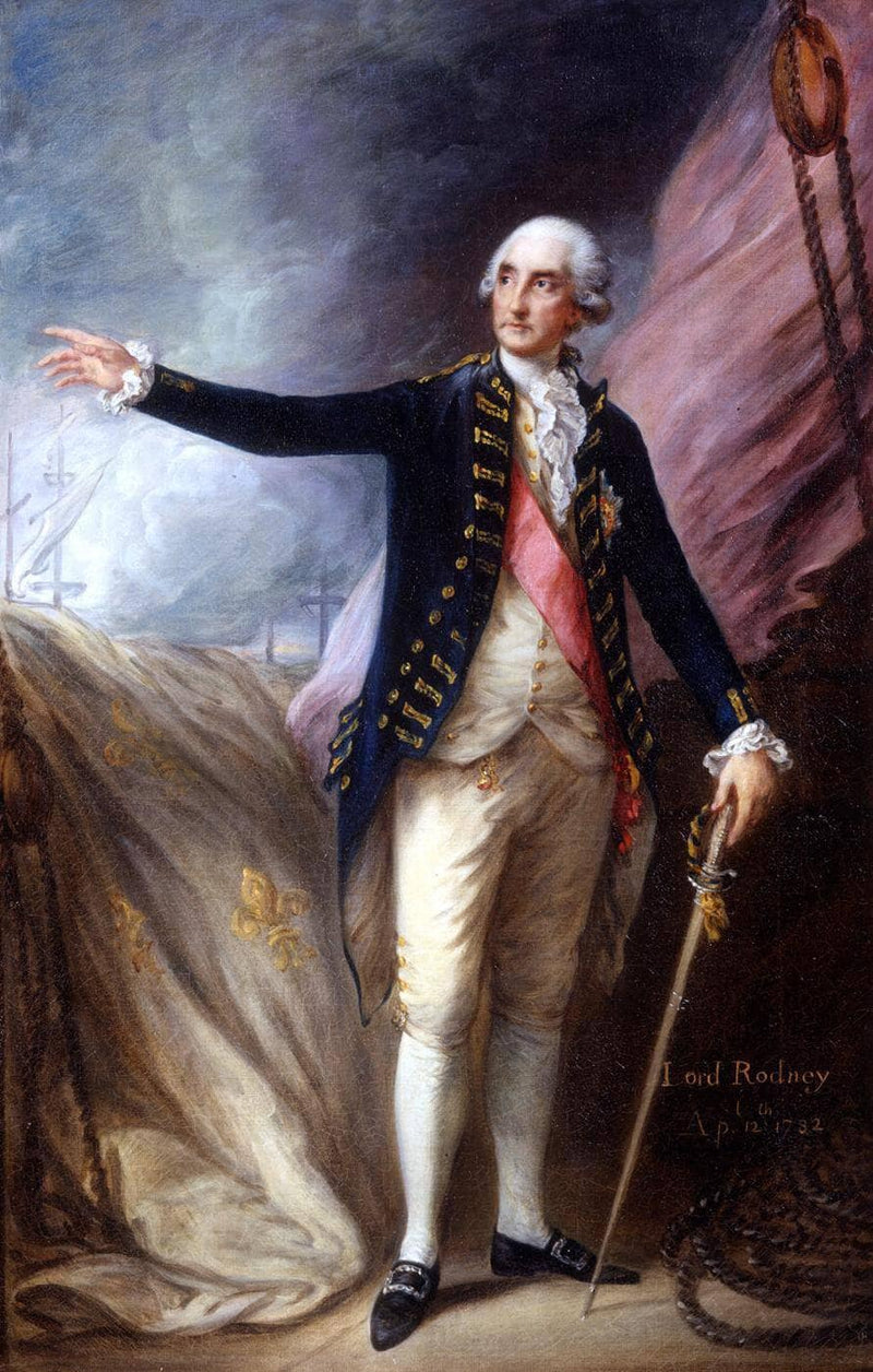 George Brydges Rodney, Admiral of the White by Thomas Gainsborough — Oil Painting Reproduction