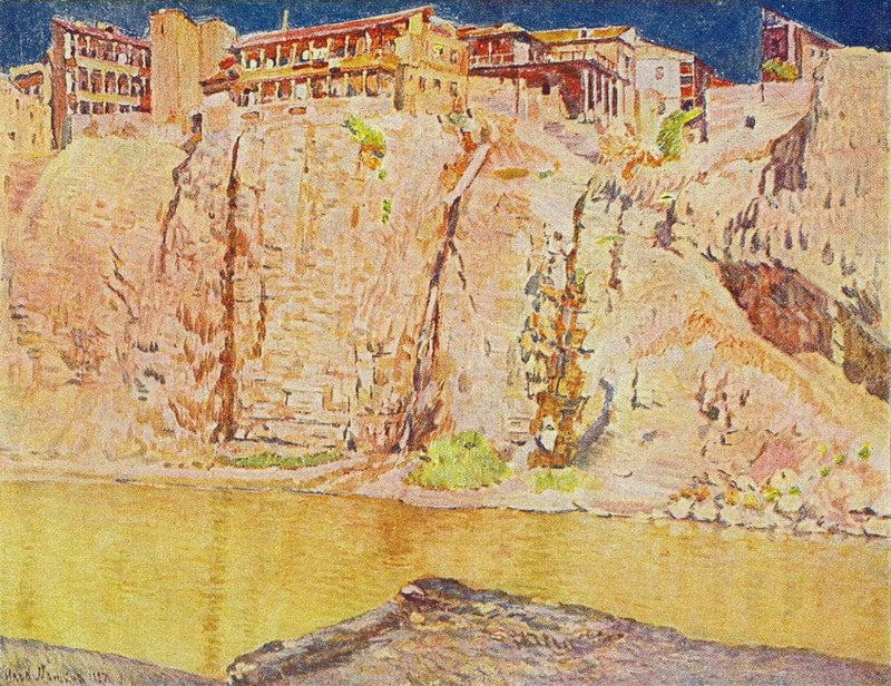 Georgia. Tbilisi. The Kura River by Ilya Mashkov — Oil Painting Reproduction