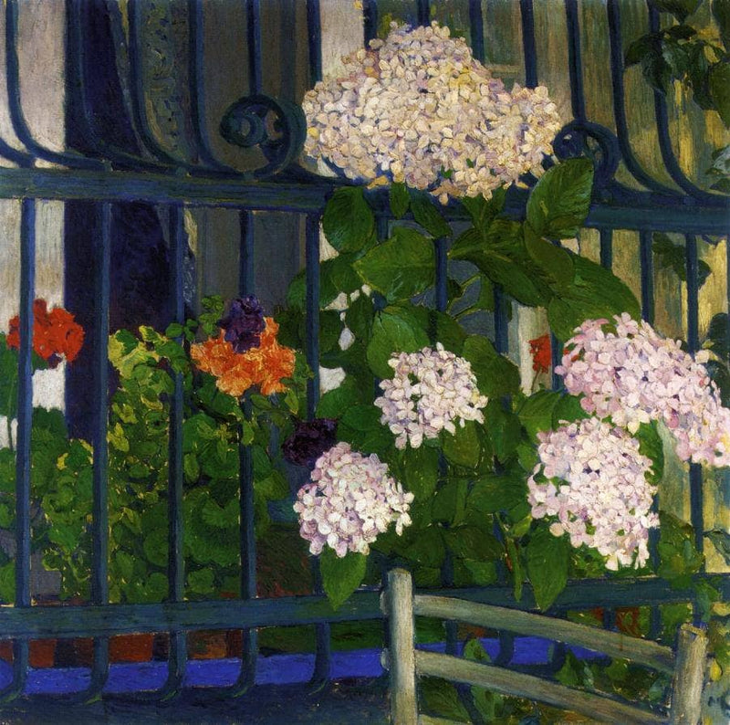 Geraniums by Koloman Moser — Oil Painting Reproduction