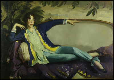 Gertrude Vanderbilt Whitney in study