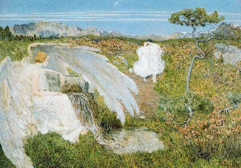 Love at the Fountain of Life by Giovanni Segantini — Oil Painting Reproduction