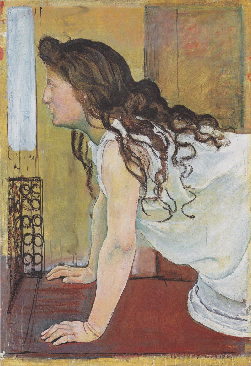 Girl at the Window by Ferdinand Hodler — Oil Painting Reproduction