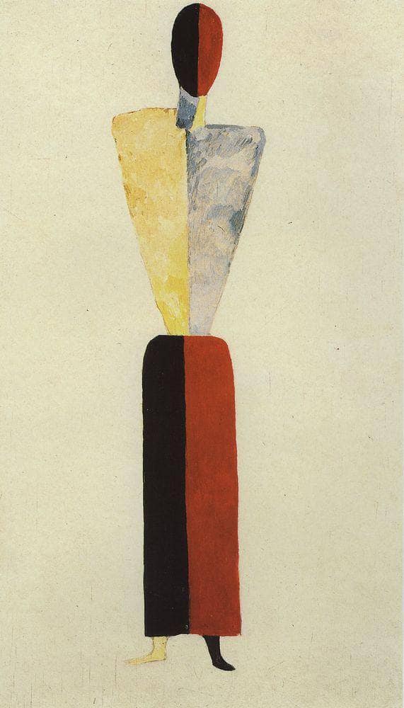 Girl Figure by Kazimir Malevich — Oil Painting Reproduction