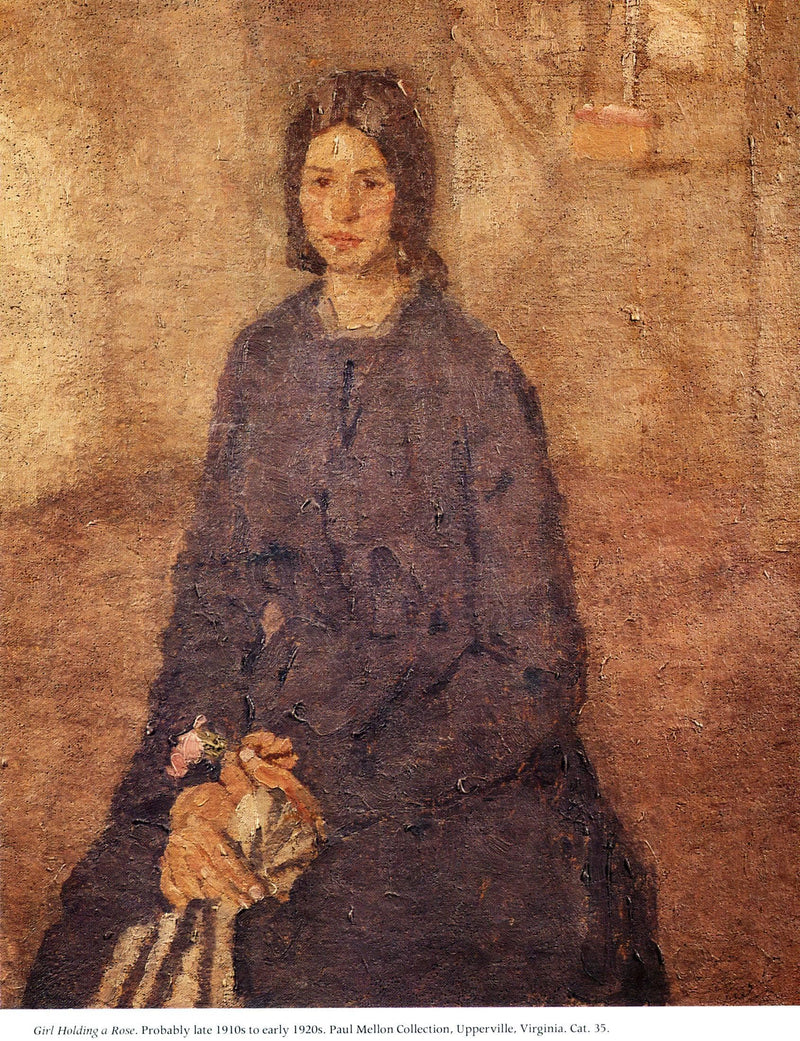 Girl Holding a Rose by Gwen John — Oil Painting Reproduction