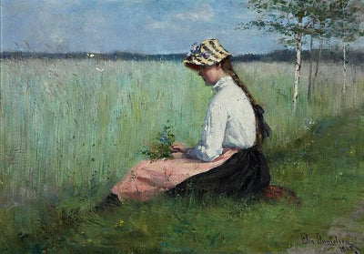 Girl in a Meadow in hallway