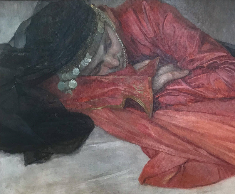 Girl in Oriental Costume by Alphonse Mucha — Oil Painting Reproduction