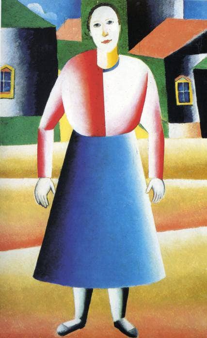 Girl in the Country by Kazimir Malevich — Oil Painting Reproduction