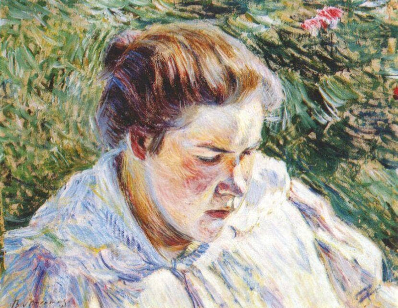Girl in the Sunlight by Victor Borisov-Musatov — Oil Painting Reproduction