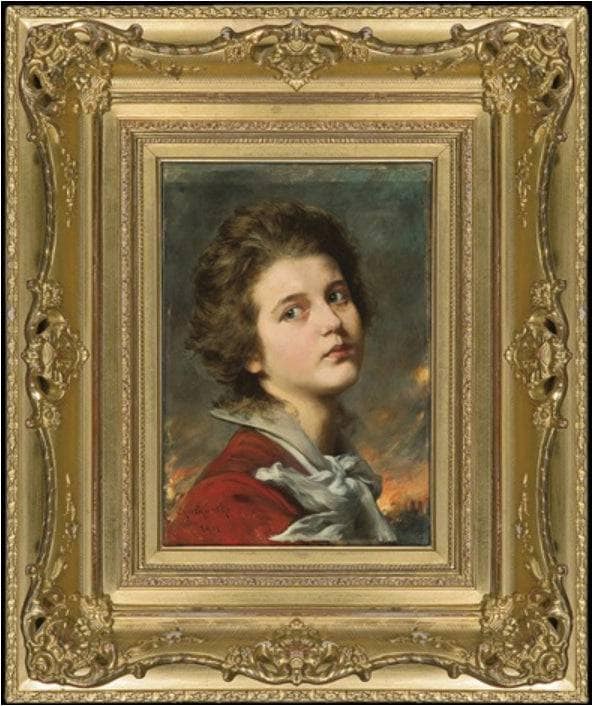 Girl's head by Wladyslaw Czachorski — Oil Painting Reproduction