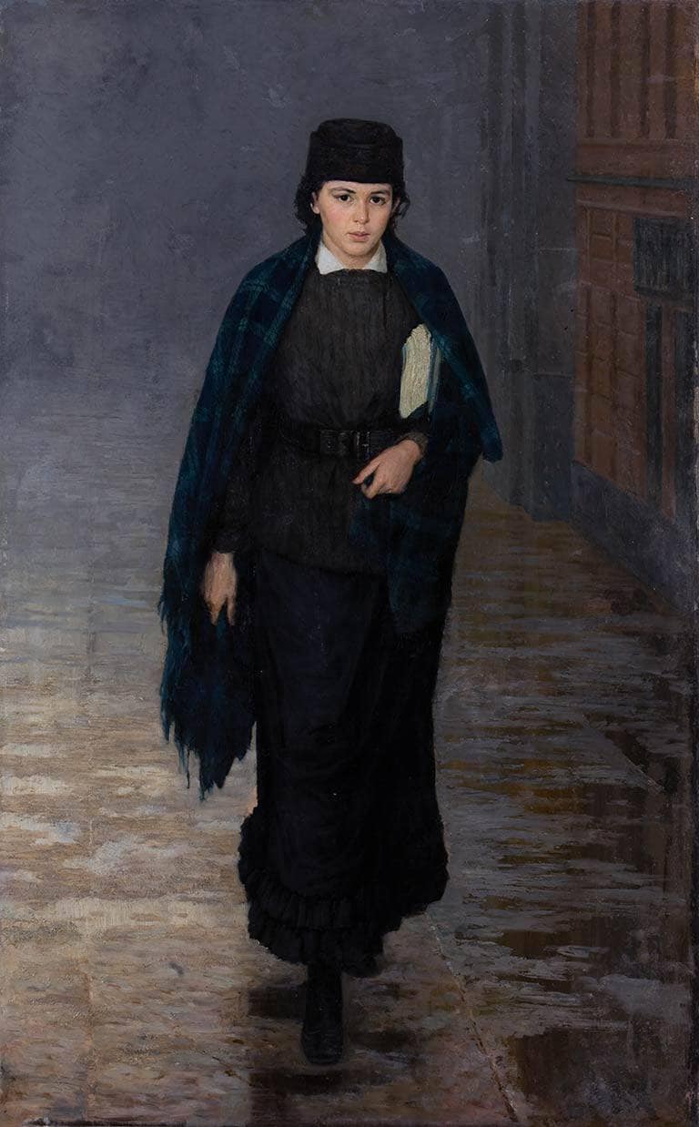 Girl student by Mykola Yaroshenko — Oil Painting Reproduction