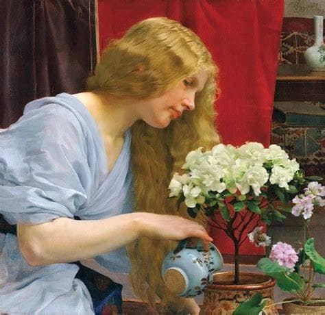 Girl by Vojtech Hynais — Oil Painting Reproduction