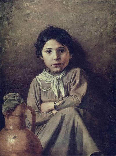 Girl with a Pitcher in dining room