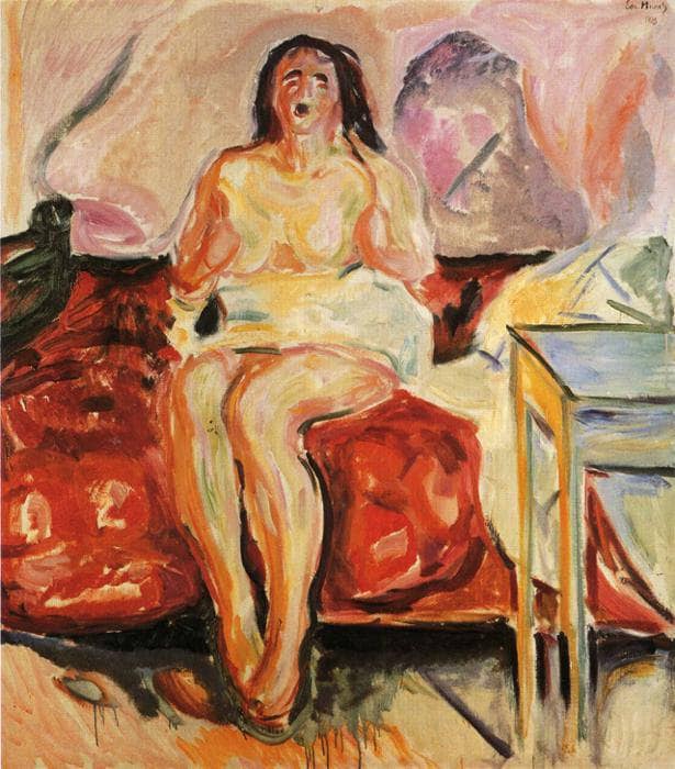 Girl Yawning by Edvard Munch — Oil Painting Reproduction