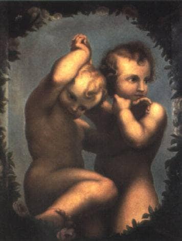 Putti in living room