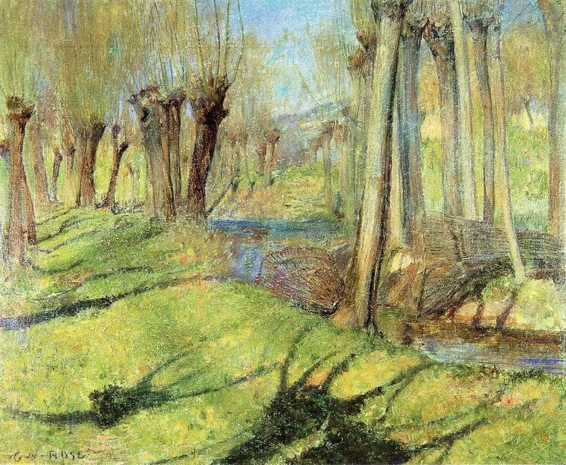 Giverny Willows by Guy Rose — Oil Painting Reproduction