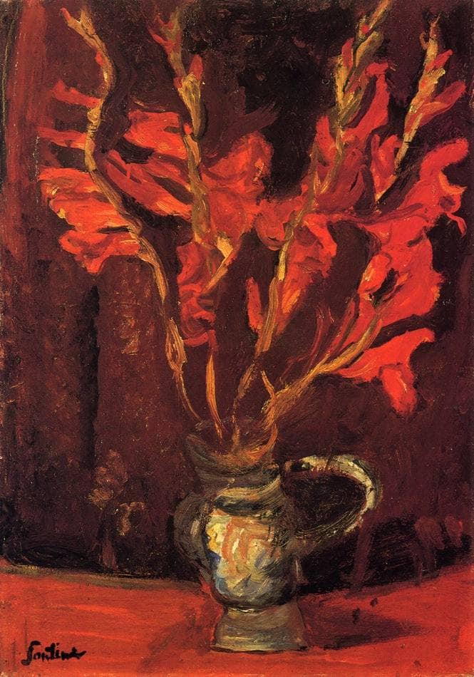 Gladioli by Chaim Soutine — Oil Painting Reproduction