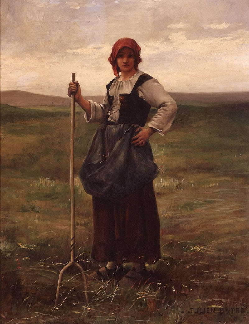 Gleaner by Julien Dupré — Oil Painting Reproduction